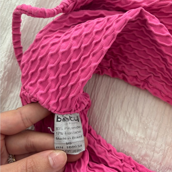 Booty by Brabants Pink Textured Sports Bralette - Picture 8 of 8